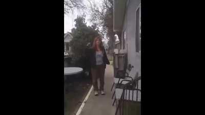 How to Get a Crackhead off of your porch!