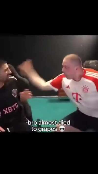 Bro almost died to Grapes 💀