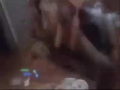 Pretending to be Spider-Man in your kitchen, what could go wrong? (Repost because of non-descriptive title issue)