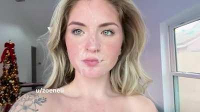 Hot juice covered face