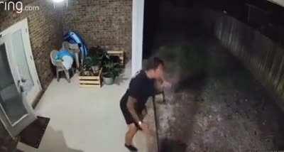 Bobby, get your butt inside right now!