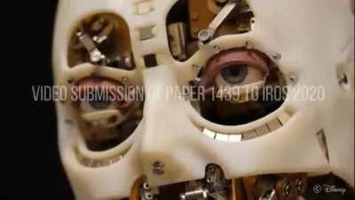 Исследователи из Disney Research Hub создали робота с реалистичным взглядом. Добиться эффекта реалистичности позволяет симуляция физиологических функций человека: дыхания, моргания и саккад