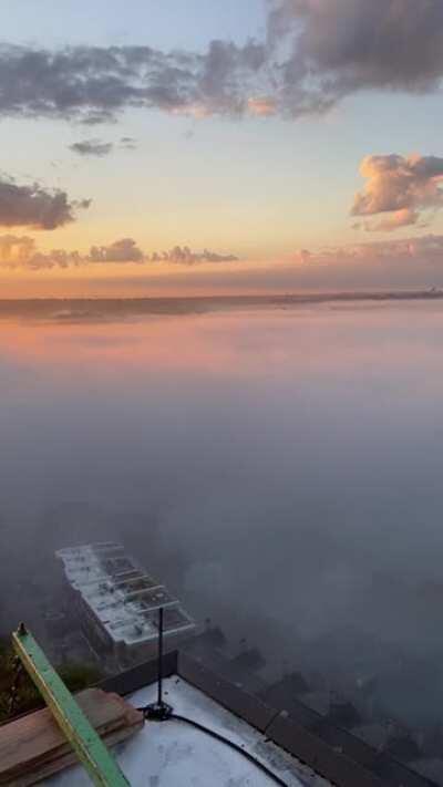 My view from Mt Adams at 7:30 AM this morning. Enjoy