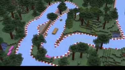 Buddy of mine built a racetrack in secret on our server. In survival.