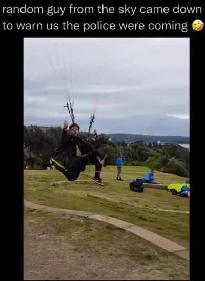 He came from above to warn us... the hero we need...