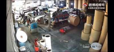 HMFT after I’m sandwiched between two giant rolls of paper.