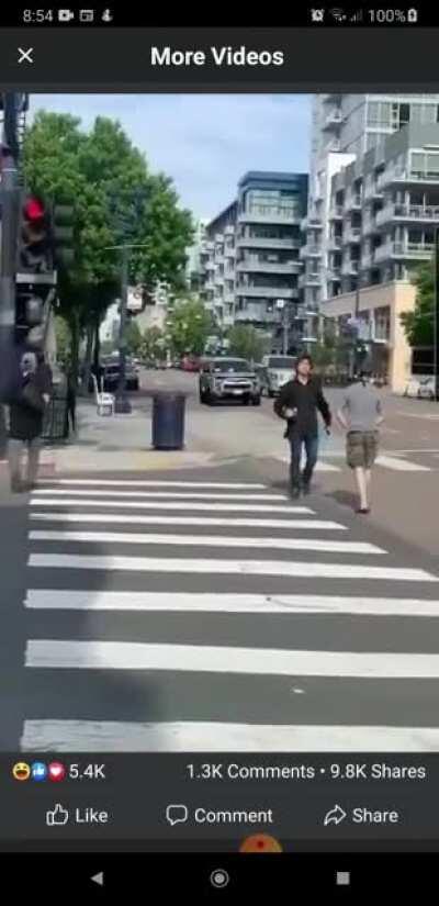 Asian guy fought back