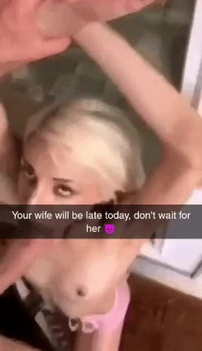 Your wife is just paying her regular visit too your bully 