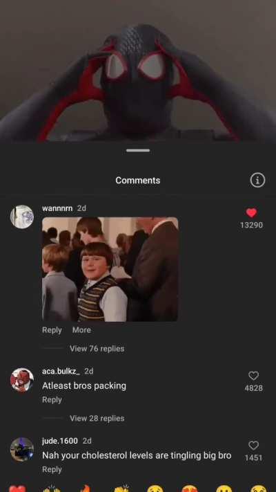 Bro got his web shooter out