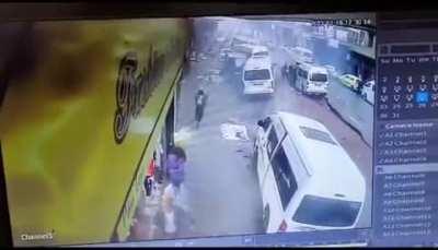 The moment of a Gas Explosion Johannesburg South Africa