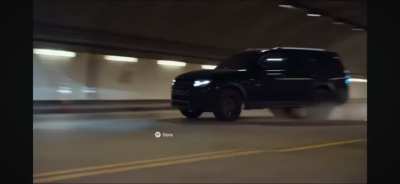 Tiger car chase. A scene from an absolutely blasphemous action movie in making where I save a tiger from a nightclub full of animal traffickers. (Ai movie)