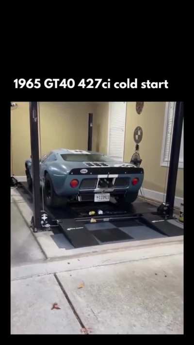 1965 GT40 427ci cold start