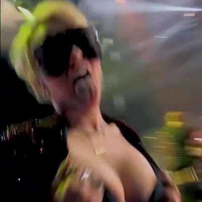 Miley Cyrus needs it on stage