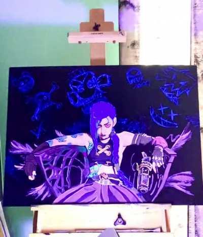 My Jinx UV Painting!