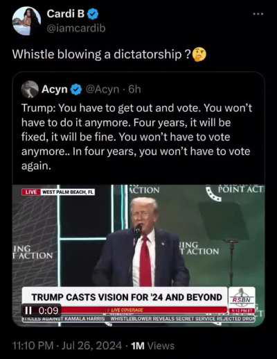 So, no voting after 4 years, and he's not Christian? Am I hearing this correctly?