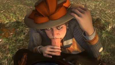 Mary Blows Arthur in the Woods - [Skeletron27]