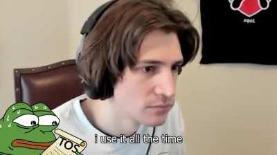 xQc's reaction to Mia Malkova's favourite thing