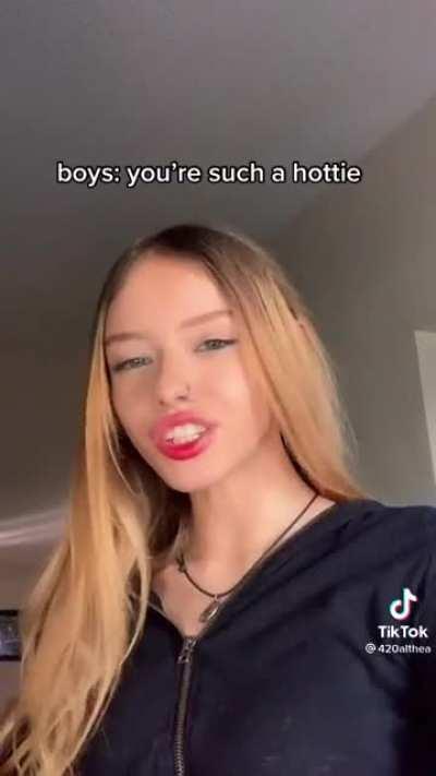 This hurts and I wish she'd stop showing up on my FYP.