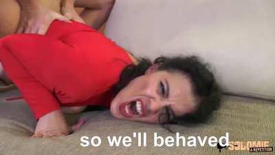 Mom screams while her own son rips her asshole