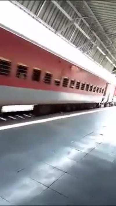 Jumping out of a train that's traveling 110 mph