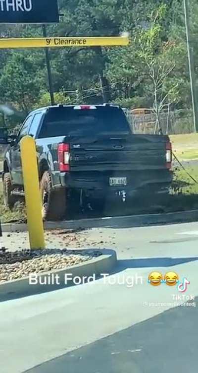 Let’s keep on driving on this soft ground, instead of backing out!