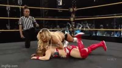 Mandy getting a workout with whatshername