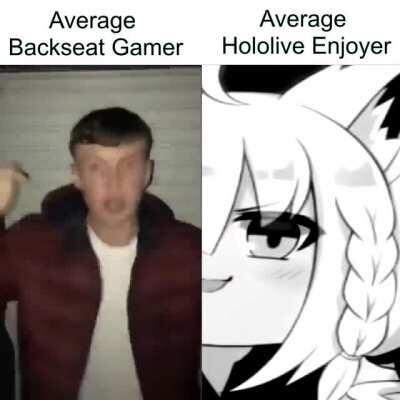 Average Backseat Gamer VS Average Hololive Enjoyer
