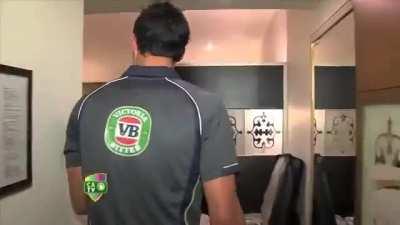 Another Australian caught Ball Tampering!!