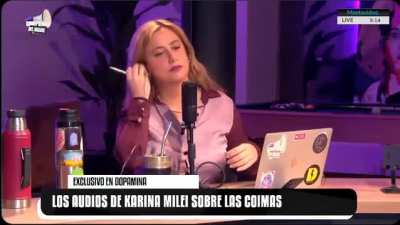 Los nuevos Audios de Karina fueron reproducidos en Uruguay
