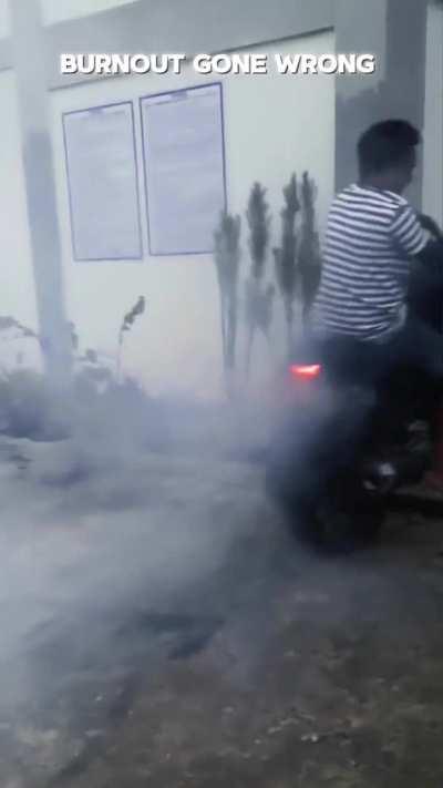 WCGW if I perform a burnout carelessly