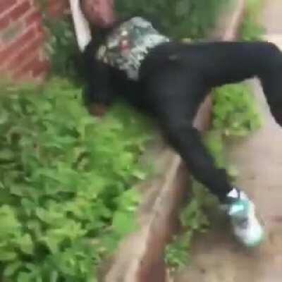 Guy passes out in Philly (with audio) - Not OC, repost from FB
