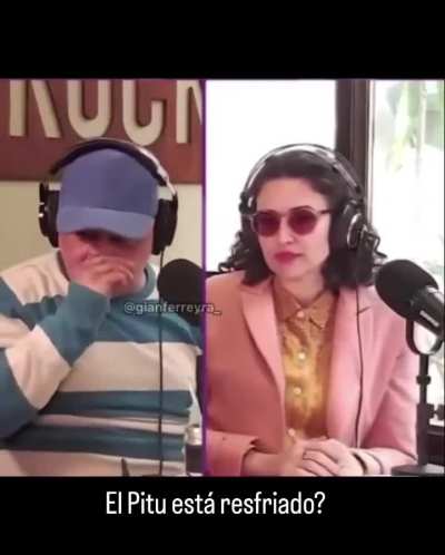 Pitu Salvatierra resfriado