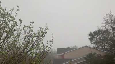 it’s only been raining 6min and the sidewalks are about ready to flood, but hey, I’m content either way 😌 first time poster, so hopefully my camerawork and audio is good enough for y’all :)