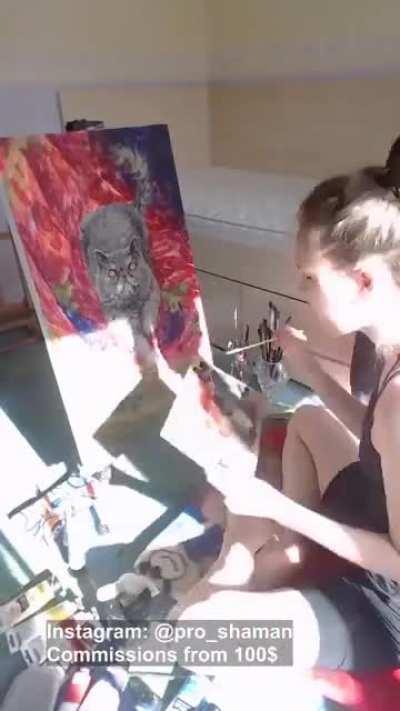 My first pet portrait