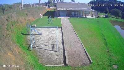 Car slams into a fence sending it off a drop, launching the occupants out the vehicle - Brazil, May 21, 2024