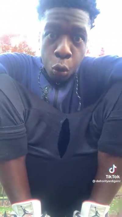 Nigga got his pussy out and shit