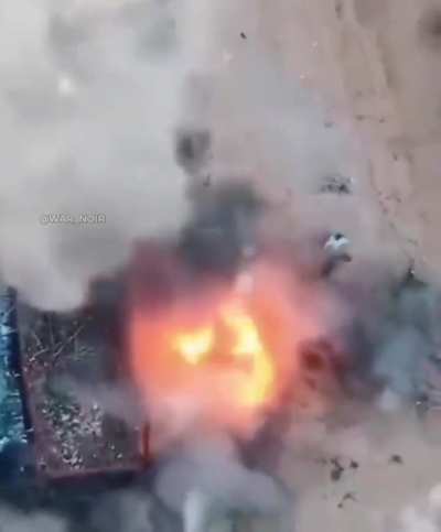 Sudanese Army drone bomb a Rapid Support Force (RSF)technical with a DJI armed with a Serbian 82mm M74 / M74-D HE explosive (between August-September 13)