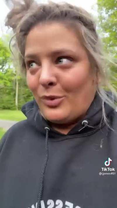 Saw this on TikTok.......... we may have to talk about this lady