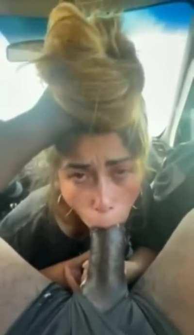 Slutty classical musician practices her throat singing