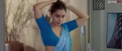 Another slutty show off in saree by Dinky Kapoor