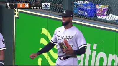 [Highlight] Luis Robert Jr. makes a leaping catch into the center field wall to rob McCormick of extra bases