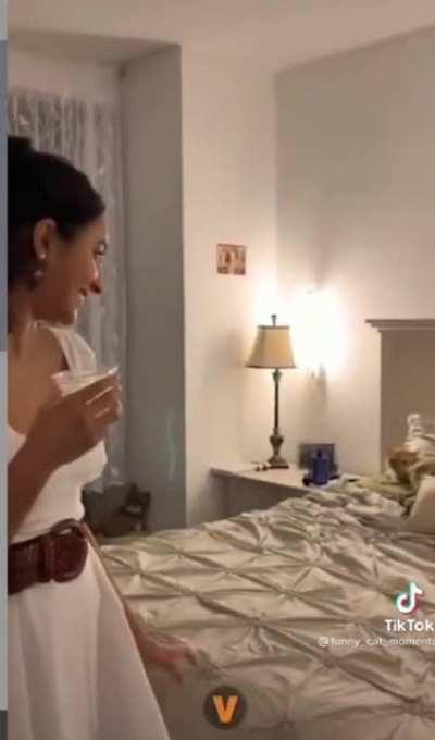 Don't mess with his bed