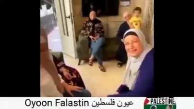 Palestinian kids and their families celebrate their high achievements on the tawjihi ( SATs equivalent)