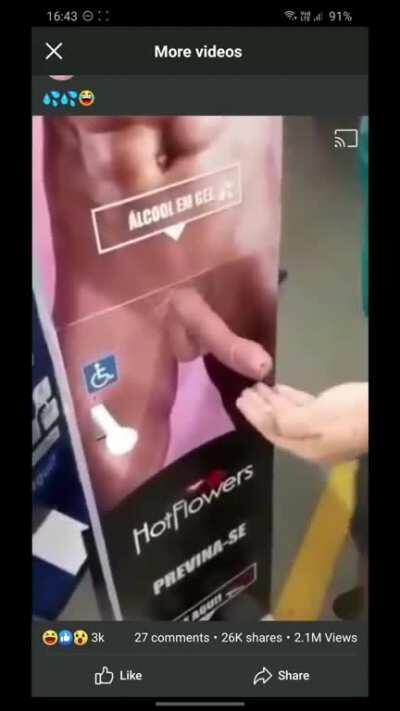 Excuse me time to sanitise