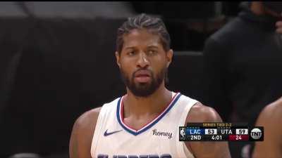 [Highlight] PG13 gets the AND 1 to fall and flexes towards the Utah bench