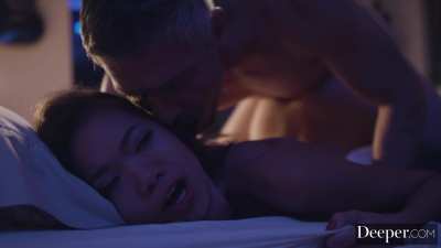 Asian Brunette Interracial NSFW Petite Pornstar Pronebone Sex Vina Sky prone bone