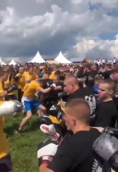 Street fight in Russia