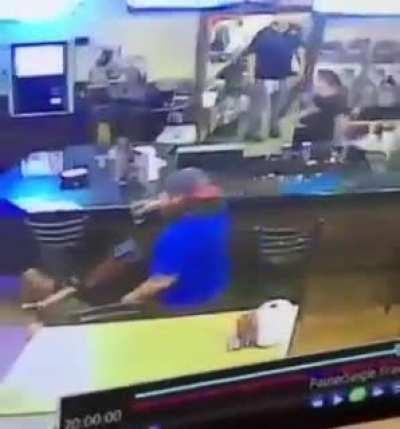 to smack the food out of his hands