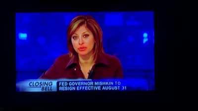 Sir, I left the FED during the 2008 crash for an urgent matter: “I had to revise a textbook”