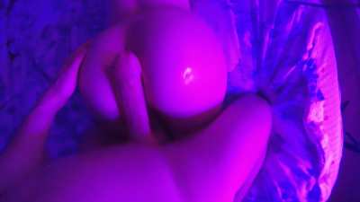 He didn't last long between my oily asscheeks